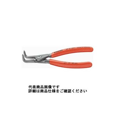 KNIPEX 4921ーA41 軸用精密スナップリングプライヤー 曲(SB) 4921-A41