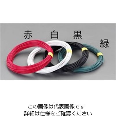 エスコ 14mm2 x 20m IV電線(撚線/黒) EA940AT-203 1巻（直送品