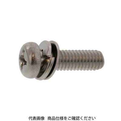 BK ステンレス(+)ナベ P=4(SW+JIS小形W組込) 3 X 10 