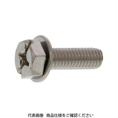 3カーW ナンバープレート用ねじ 鉄（+）（ー）トリーマ P＝1