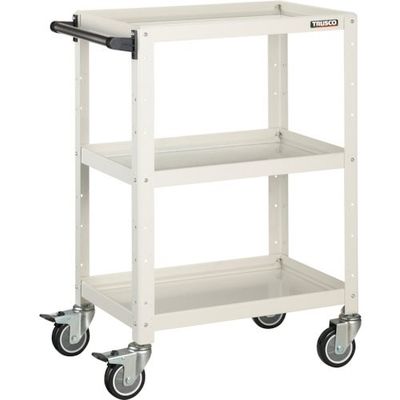 トラスコ中山 TRUSCO ツールワゴン バーディワゴン 600X400XH880 ウレタン車輪 ホワイト BDW-963U-W 1台（直送品）