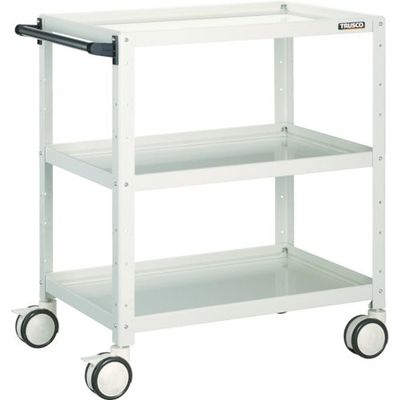 トラスコ中山 TRUSCO ツールワゴン バーディワゴン 750×500×H740 ウレタン双輪 ホワイト BDW-773D-W 1台（直送品）
