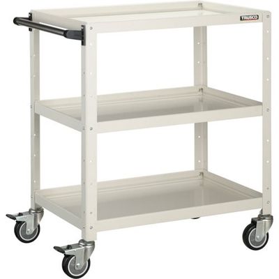 トラスコ中山 TRUSCO ツールワゴン バーディワゴン 750X500XH880 ウレタン車輪 ホワイト BDW-973U-W 1台（直送品）