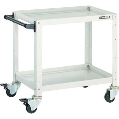 トラスコ中山 TRUSCO ツールワゴン バーディワゴン 600X400XH600 2段 ホワイト BDW-662-W 1台（直送品）