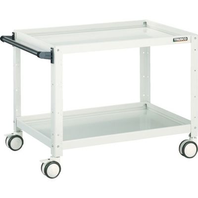 トラスコ中山 TRUSCO ツールワゴン バーディワゴン 750×500×H600 ウレタン双輪 ホワイト BDW-672D-W 1台（直送品）