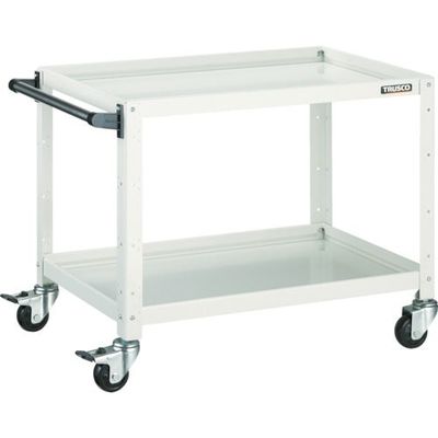 トラスコ中山 TRUSCO ツールワゴン バーディワゴン 750X500XH600 2段 ホワイト BDW-672-W 1台（直送品）