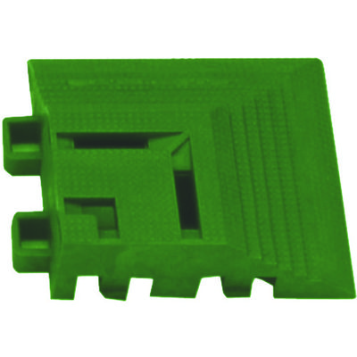 ミヅシマ工業 ミヅシマ クロスラインマットエース コーナー グリーン 420-0340 1個 445-3387（直送品）