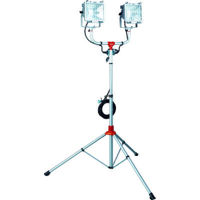 畑屋製作所 ハタヤ 防雨型スタンド付ハロゲンライト 500W×2灯 100V電線5m PHCX-505N 1台(1個) 453-8633（直送品）