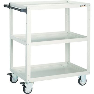 トラスコ中山 TRUSCO ツールワゴン イーグルワゴン 600X400XH740 ウレタン車輪 ホワイト EGW-763U-W 1台（直送品）