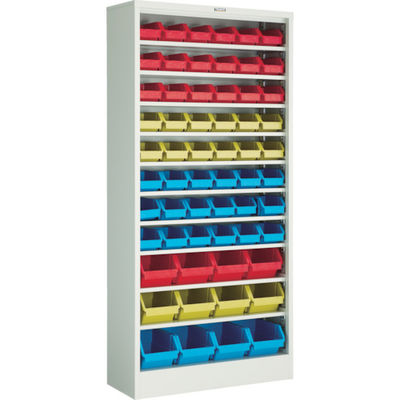 トラスコ中山 TRUSCO コンテナラックケース バンラックケース M型 コンテナ入 H1790 610M-B 1台 440-7920（直送品）