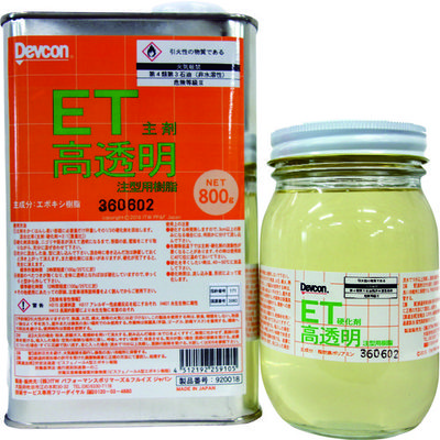 ITWパフォーマンスポリマーズ&フルイズジャパン DEVCON ET 高透明コーティング材 1.2kg T920018 1セット（直送品）