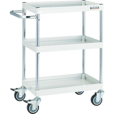 トラスコ中山 TRUSCO ツールワゴン ファルコンワゴン 900×600 ウレタン車輪 ホワイト FAW-993U-W 1台（直送品）