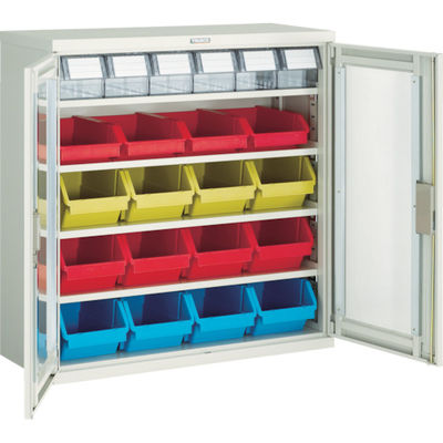 トラスコ中山 TRUSCO コンテナラックケース バンラックケース M型 両開き扉 コンテナ入 H880 T304M-D 1台（直送品）