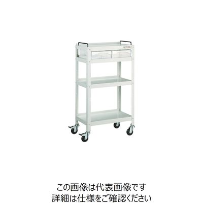 トラスコ中山 TRUSCO ツールワゴン ファイルラビット 540X330XH970 A4深引出X2 FRB-954D2 1台（直送品）