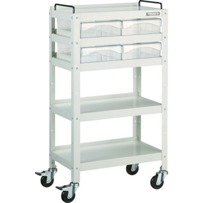 トラスコ中山 TRUSCO ツールワゴン ファイルラビット 540X330XH970 A4深引出X4 FRB-955D4 1台（直送品）