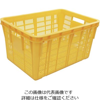 リス メッシュコンテナ 129884 プラスケットNo.750ー2本体75Lブルー金具なし 青 NO-7502 B 1個（直送品）