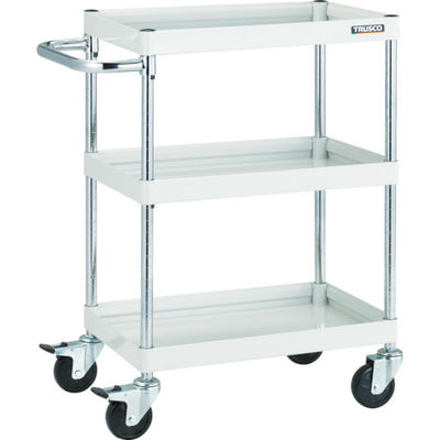 トラスコ中山 TRUSCO ツールワゴン ファルコンワゴン900X600 ゴム車輪 ホワイト FAW-993-W 1台 436-9891（直送品）