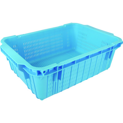 岐阜プラスチック工業 リス メッシュコンテナ 512105 プラスケットNo.300本体28Lブルー金具なし 青 NO-300 B 1個（直送品）
