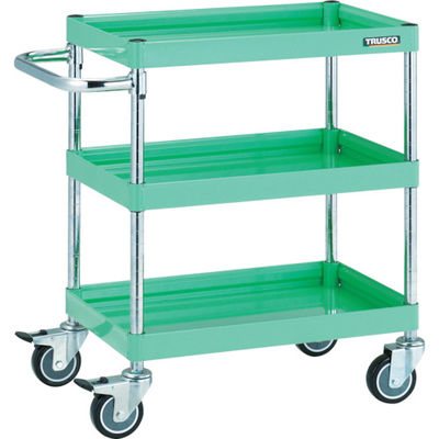トラスコ中山 TRUSCO ツールワゴン ファルコンワゴン 900×600 ウレタン車輪 ホワイト FAW-793U-W 1台（直送品）