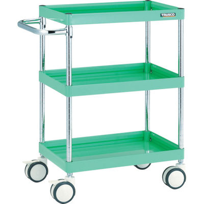 トラスコ中山 TRUSCO ツールワゴン ファルコンワゴン 900×600 ウレタン双輪車 ホワイト FAW-993D-W 1台（直送品）