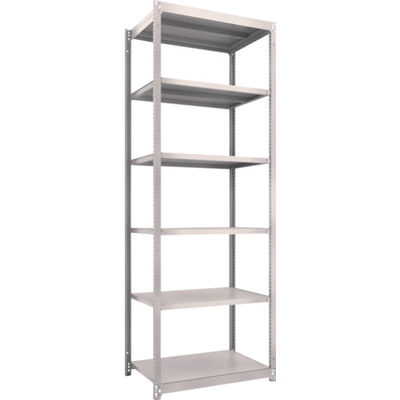 TRUSCO スチールラック M1.5型軽中量棚 860×595×H2400 6段単体 ネオグレー M1.5-8366 NG（直送品）