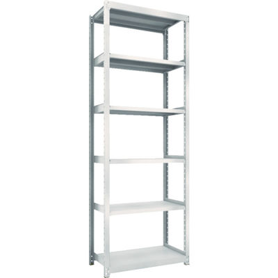 TRUSCO スチールラック M2型軽中量棚 860×450×H2400 6段 単体 ネオグレー M2-8346 NG 1セット(1個)（直送品）