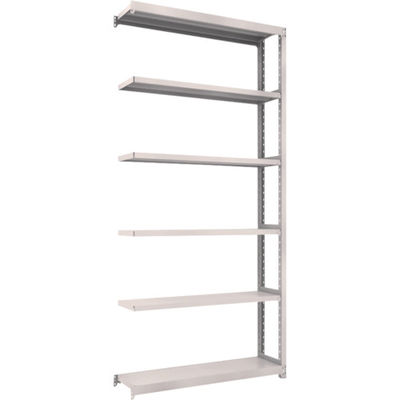 TRUSCO スチールラック M2型軽中量棚 1160×300×H2400 6段 連結 ネオグレー M2-8436B NG 1セット(1個)（直送品）