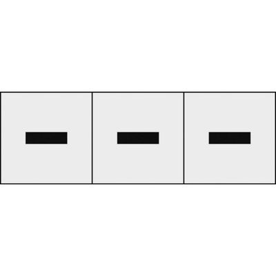 トラスコ中山 TRUSCO アルファベットステッカー 30×30 ハイフン 透明地/黒文字 3枚入 TSN-30-BR-TM 1組(3枚)（直送品）