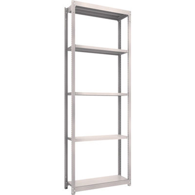 TRUSCO スチールラック M1.5型軽中量棚 860X295XH2400 5段単体 ネオグレー M1.5-8335 NG（直送品）