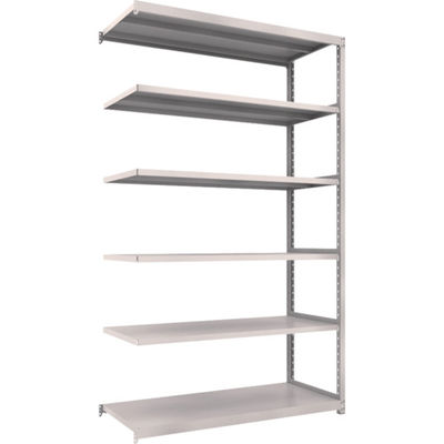 TRUSCO スチールラック M2型軽中量棚 1460×600×H2400 6段 連結 ネオグレー M2-8566B NG 1セット(1個)（直送品）