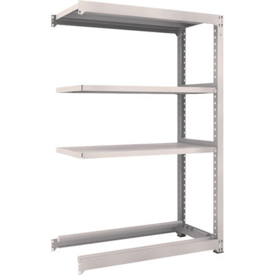 TRUSCO スチールラック M3型中量棚 1200X571XH1800 棚板3段+タイヤ1段 連結 M3-6463Y1B 1台(1個)（直送品）