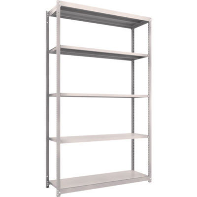 TRUSCO スチールラック M1.5型軽中量棚 1460X445XH2400 5段単体 ネオグレー M1.5-8545 NG（直送品）