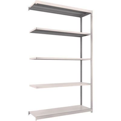 TRUSCO スチールラック M1.5型軽中量棚 1460X445XH2400 5段連結 ネオグレー M1.5-8545B NG（直送品）