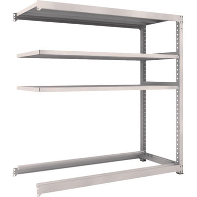 TRUSCO スチールラック M3型中量棚 1800X721XH1800 棚板3段+タイヤ1段 連結 M3-6673Y1B 1台(1個)（直送品）