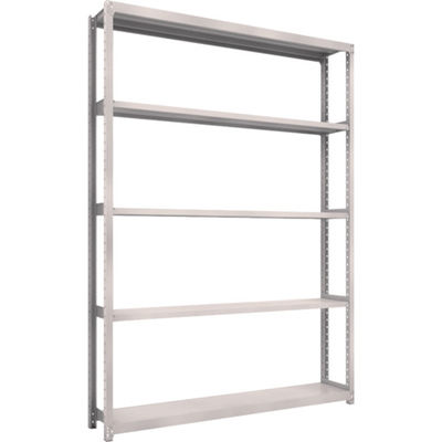 TRUSCO スチールラック M2型軽中量棚 1760X300XH2400 5段 単体 ネオグレー M2-8635 NG 1セット(1個)（直送品）