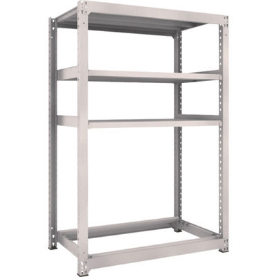 TRUSCO スチールラック M3型中量棚 1200X721XH1800 棚板3段+タイヤ1段 M3-6473Y1 1台(1個)（直送品）