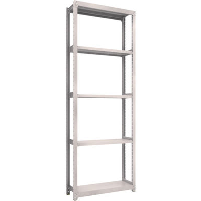 TRUSCO スチールラック M2型軽中量棚 860X300XH2400 5段 単体 ネオグレー M2-8335 NG 1セット(1個)（直送品）