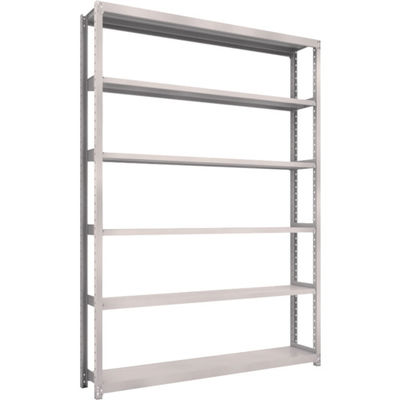 TRUSCO スチールラック M2型軽中量棚 1760×300×H2400 6段 単体 ネオグレー M2-8636 NG 1セット(1個)（直送品）