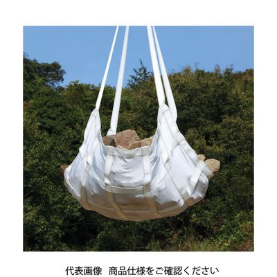 明大 ロックスリング マスク形ベルトモッコ 1800×1800 (シートあり) BM4H-18 1枚 433-8251（直送品）