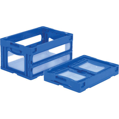 三甲 サンコー 折りたたみコンテナー 559040 マドコンO―40Bブルー SKO-O-40B-BL 1個 439-1161（直送品）
