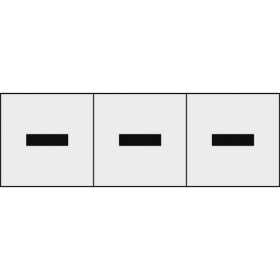 トラスコ中山 TRUSCO アルファベットステッカー 50×50 ハイフン 透明地/黒文字 3枚入 TSN-50-BR-TM 1組(3枚)（直送品）