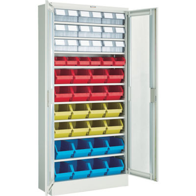 トラスコ中山 TRUSCO コンテナラックケース バンラックケース M型 両開き扉 コンテナ入 H1790 T609M-E 1台（直送品）