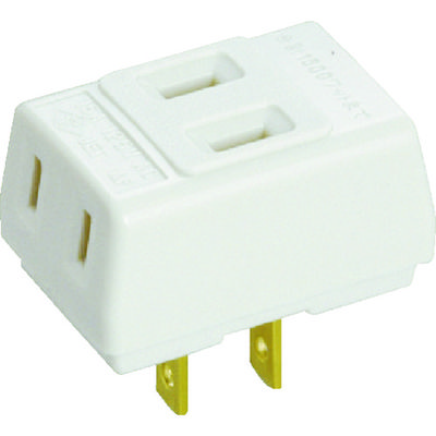 明工社 明工 15Aトリプルタップ(乳白) MR2965W1 1個 431-5201（直送品）