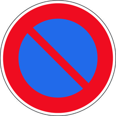 トラスコ中山 TRUSCO 規制標識 駐車禁止 アルミ 600Фmm T894-14 1枚 437-3324（直送品）