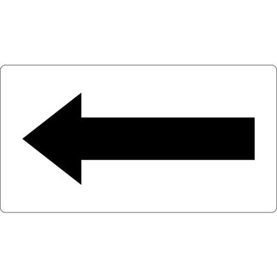 トラスコ中山 TRUSCO 配管用ステッカー 方向表示 黒 大 5枚入 TPS-HN1-L 1組(5枚) 445-7978（直送品）