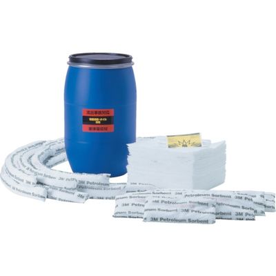 スリーエム ジャパン 3M 緊急時油処理キット スピルキット危険物流出対策用キット オイルタイプ 20リットル用 JSK3020P 1セット（直送品）