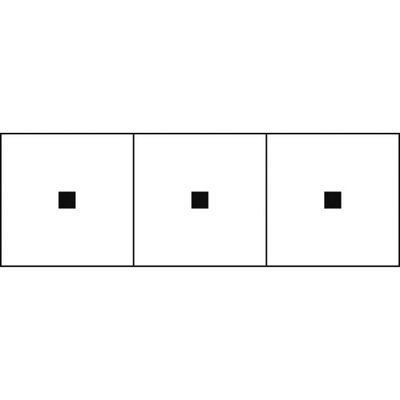 トラスコ中山 TRUSCO アルファベットステッカー 30×30 点 白地/黒文字 3枚入 TSN-30-TN 1組(3枚)（直送品）