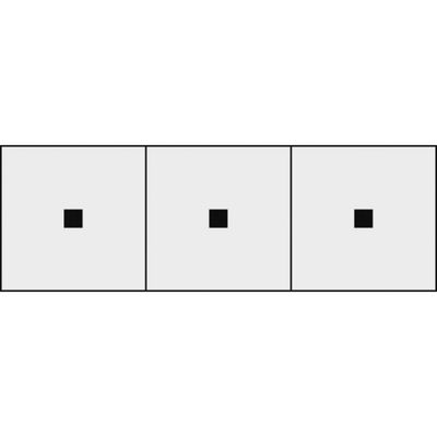 トラスコ中山 TRUSCO アルファベットステッカー 30×30 点 透明地/黒文字 3枚入 TSN-30-TN-TM 1組(3枚) 438-8895（直送品）