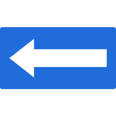 トラスコ中山 TRUSCO 配管用ステッカー 方向表示 青地白 大 5枚入 TPS-HN9.5-L 1組(5枚) 445-8052（直送品）