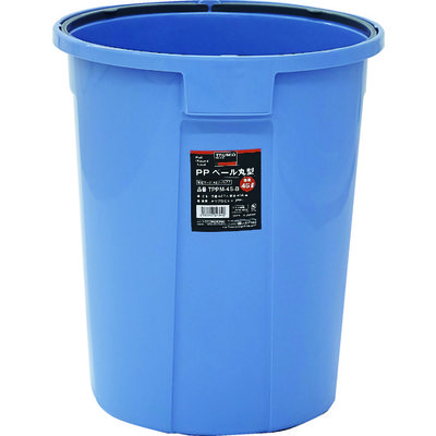 トラスコ中山 TRUSCO PPペール丸型 容量75L TPPM-70-B 1個 437-7885（直送品）